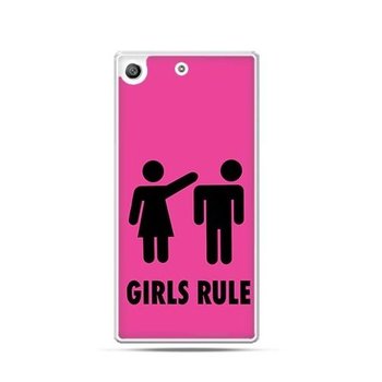 Etui na telefon Sony Xperia M5, różowe Girls Rule - EtuiStudio