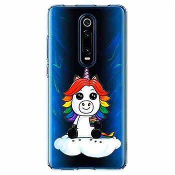 Etui na Xiaomi Mi 9T - Tęczowy jednorożec na chmurce. - EtuiStudio