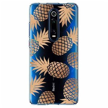 Etui na Xiaomi Mi 9T - Złote ananasy. - EtuiStudio