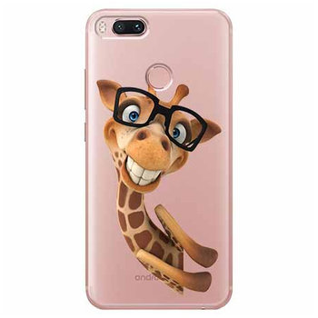 Etui na Xiaomi Mi A1 - Wesoła żyrafa w okularach. - EtuiStudio