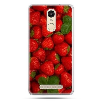 Etui na Xiaomi Redmi Note 3, czerwone truskawki - EtuiStudio