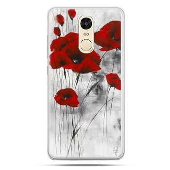 Etui na Xiaomi Redmi Note 4, czerwone maki - EtuiStudio