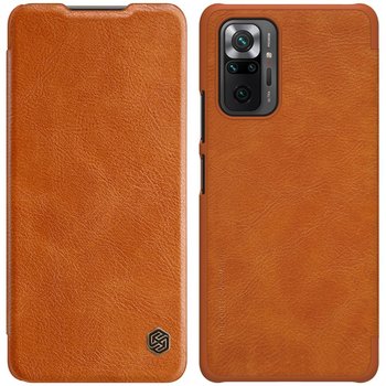 Etui Nillkin QIN do Xiaomi Redmi Note 10 Pro/ 10 Pro Max (Brązowe) - Nillkin