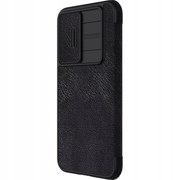 Etui Nillkin Qin Pro Leather z klapką do Galaxy S23 FE, czarne - Nillkin