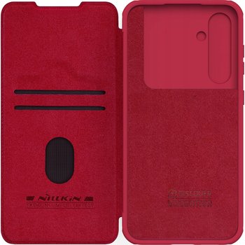 Etui Nillkin Qin Pro Leather z klapką do Galaxy S23 FE, czerwone - Nillkin