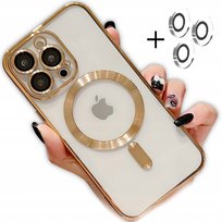Etui Obudowa Case Do Iphone 13 Pro Złoty Magsafe