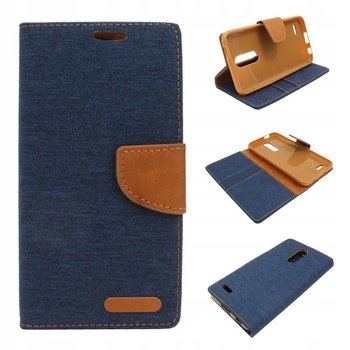 Etui Obudowa Case do LG K10 2018 K10 Plus 2018 K11 Fancy Diary CANVAS jeans - GSM-HURT