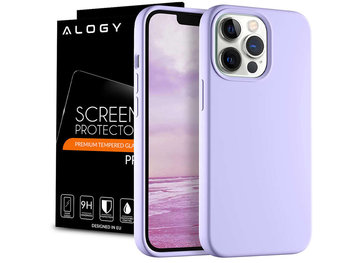 Etui ochronne do telefonu Alogy Thin Soft Case do iPhone 13 Pro Max Fioletowe + Szkło - Alogy