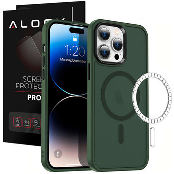 Etui ochronne na telefon MagMat Case do MagSafe do Apple iPhone 13 Pro Matte Green + Szkło - 4kom