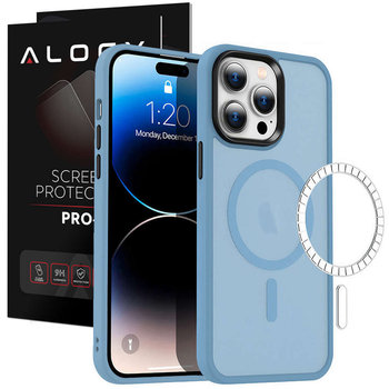 Etui ochronne na telefon MagMat Case do MagSafe do Apple iPhone 13 Pro Max Matte Sierra Blue + Szkło - 4kom