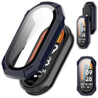 Etui ochronne + szkło 2w1 Vanfone do Xiaomi Mi Smart Band 8/9, granatowy