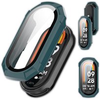 Etui ochronne + szkło 2w1 Vanfone do Xiaomi Mi Smart Band 8/9, zielony