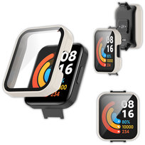Etui ochronne + szkło 2w1 Vanfone do Xiaomi Redmi Watch 2 Lite, kremowy