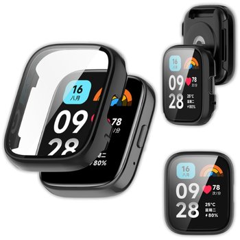 Etui ochronne + szkło 2w1 Vanfone do Xiaomi Redmi Watch 3 Active, czarny - Vanfone