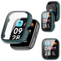 Etui ochronne + szkło 2w1 Vanfone do Xiaomi Redmi Watch 3 Active, zielony