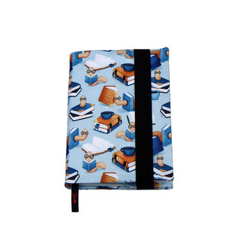 Etui Okładka na książkę Bookworm Blue Medium A5 - Nuva