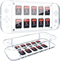 Etui Organizer Na Karty Nintendo Switch Oled Micro Sd Przezroczyste Magnes Amazon