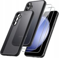 ETUI PANCERNE CZARNY MAT DO SAMSUNG M34 5G / A25 5G + 2x SZKŁO