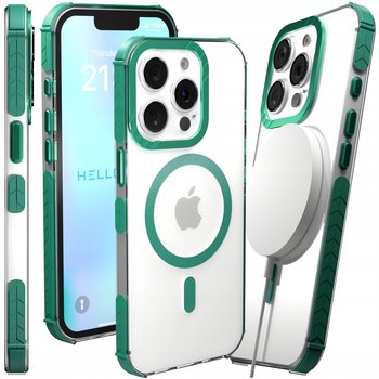 Etui Pancerne Do Apple Iphone 13 Pro (Bumper, Zielona Ramka, Magsafe, Case) - Hello Case