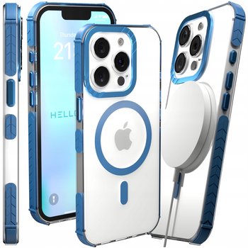 Etui Pancerne Do Apple Iphone 15 Pro (Bumper, Niebieska Ramka, Magsafe) - Hello Case
