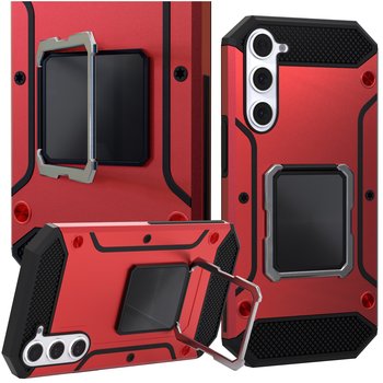 Etui Pancerne Do Samsung Galaxy S23 (Czerwone, Plecki, Armor, Ring, Case) - Hello Case