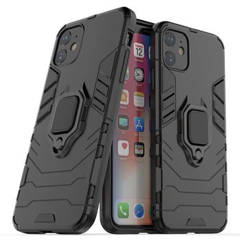 Etui Pancerne Hybrydowe Armor Ring Holder Do Iphone 11 * Czarny - CASE IT