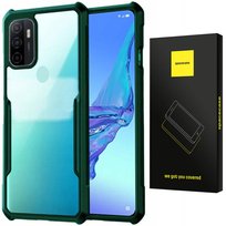 Etui Pancerne Spacecase Beetle Przezroczyste Plecki Case Pokrowiec Obudowa Oppo A53 2020 Zielony