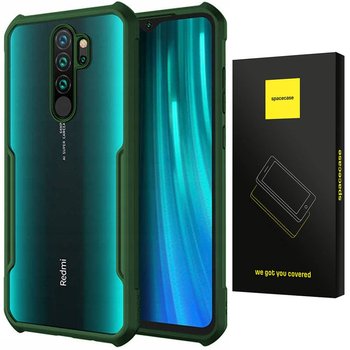 Etui Pancerne Spacecase Beetle Przezroczyste Plecki Case Pokrowiec Obudowa Redmi Note 8 Pro Zielony - SpaceCase