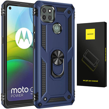 ETUI PANCERNE SPACECASE RING NX UCHWYT MAGNETYCZNY RING CASE OBUDOWA PLECKI MOTOROLA MOTO G9 POWER NIEBIESKI - SpaceCase