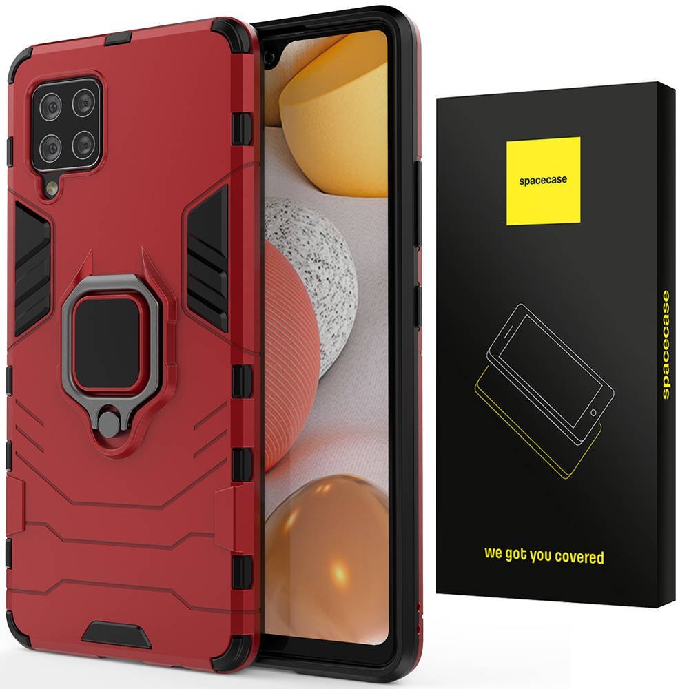 Etui Pancerne Spacecase X Ring Uchwyt Magnetyczny Uchwyt Ring Case Obudowa Plecki Galaxy A42 5g 0550