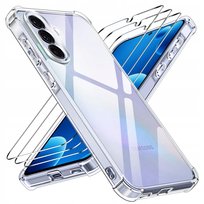 Etui PANCERNE Wzmacniane do Samsung S26 ANTI-SHOCK CLEAR CASE + 3x SZKŁO Krainagsm