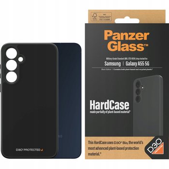 Etui PanzerGlass HardCase D3O Galaxy A55 5G, czarne - PANZERGLASS