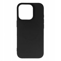 Etui plecki silikonowe na iPhone 17 MagSafe Liquid Silicone Case - czarne Born2be