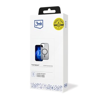 Etui plecki z MagSafe na tył do Apple iPhone 13 - 3mk Frosty MagCase Blue - brak danych