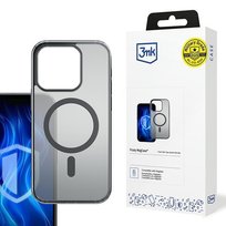 Etui plecki z MagSafe na tył iPhone 13 Pro Max - 3mk Frosty MagCase Black 3MK