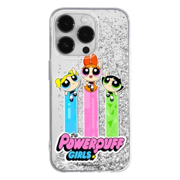 Etui płynny brokat do Apple IPHONE 12 Mini The Powerpuff Girls: Atomówki 030 oryginalne i oficjalnie licencjonowane, Srebrny - ERT Group