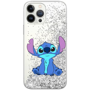 Etui płynny brokat do Apple IPHONE 7 PLUS/ 8 PLUS Disney: Stich 006 oryginalne i oficjalnie licencjonowane, Srebrny - ERT Group