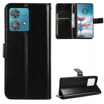 Etui Pokrowiec Case Guma Futerał Obudowa Do Motorola Edge 40 Neo 5G Xt2307 Smart Crazy Czarne - GSM-HURT