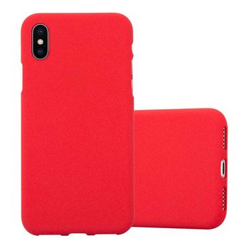 Etui Pokrowiec Do Apple iPhone X / XS Obudowa w FROST CZERWONY TPU Silikon Case Cover Ochronny Plecki Cadorabo - Cadorabo