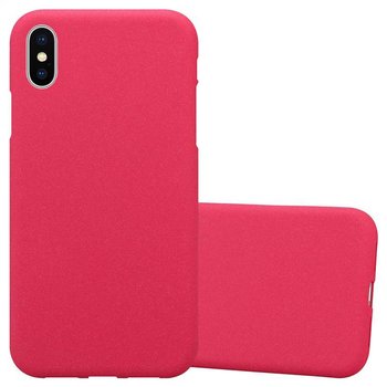 Etui Pokrowiec Do Apple iPhone XS MAX Obudowa w FROST CZERWONY TPU Silikon Case Cover Ochronny Plecki Cadorabo - Cadorabo