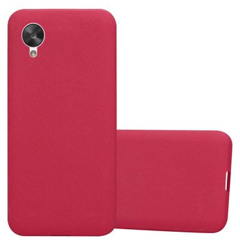 Etui Pokrowiec Do LG Google NEXUS 5 Obudowa w FROST CZERWONY TPU Silikon Case Cover Ochronny Plecki Cadorabo - Cadorabo