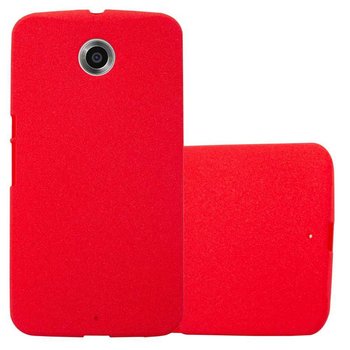 Etui Pokrowiec Do Motorola Google NEXUS 6 Obudowa w FROST CZERWONY TPU Silikon Case Cover Ochronny Plecki Cadorabo - Cadorabo