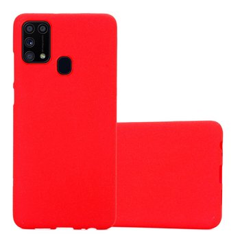 Etui Pokrowiec Do Samsung Galaxy M31 Obudowa w FROST CZERWONY TPU Silikon Case Cover Ochronny Plecki Cadorabo - Cadorabo