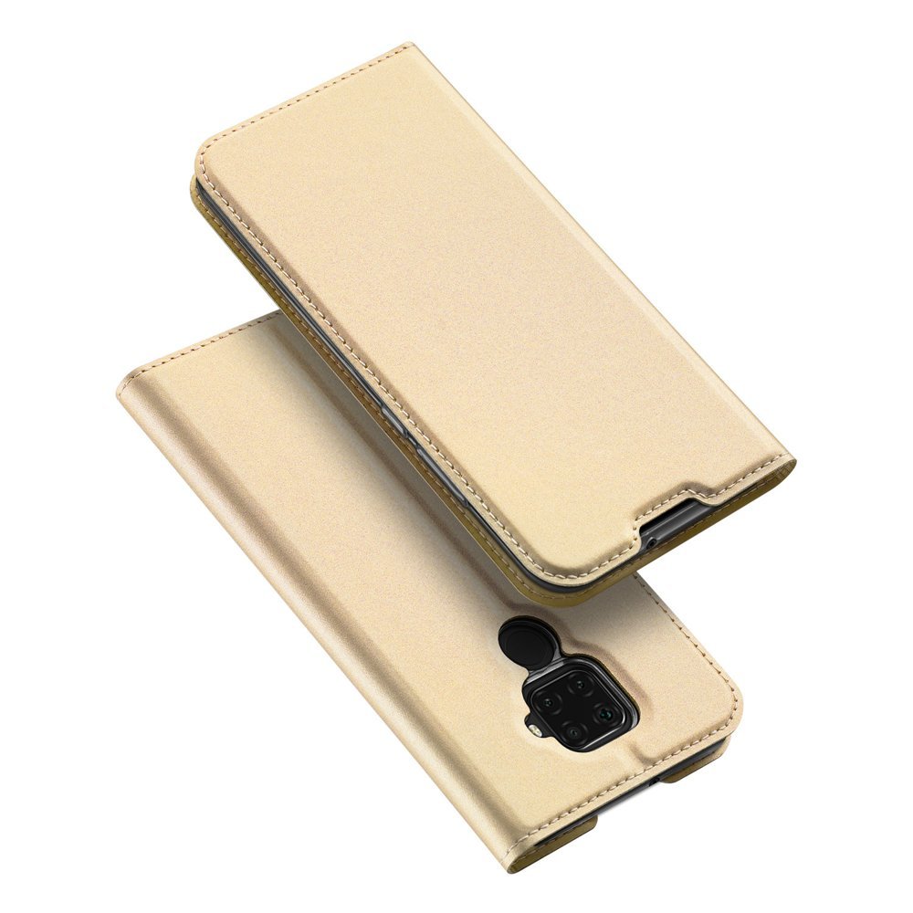 Dux Ducis Skin Pro etui z klapką, portfel i stojak do Xiaomi Poco M6 Pro /  Redmi 12/12R - różowe 