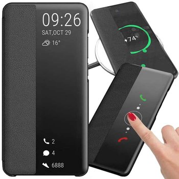 Etui portfel SMART VIEW LEATHER do Realme 12 5G pokrowiec z klapką czarne - Bestphone