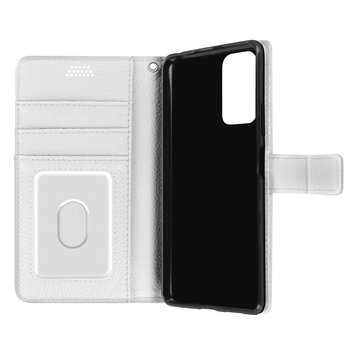 Etui-portfel z klapką, etui slim Xiaomi Redmi Note 10 Pro , silikon – biały - Avizar