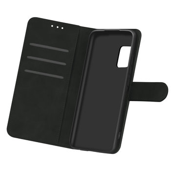 Etui-portfel z klapką, wąska obudowa ZTE Axon 11 , silikon – czarny - Avizar