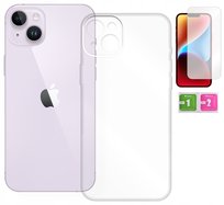 ETUI PRZEZROCZYSTE 2MM DO IPHONE 14 PLUS + SZKŁO