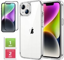 ETUI PRZEZROCZYSTE +SZKŁO PEŁNE 5D do APPLE IPHONE 14 2MM