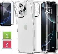 ETUI PRZEZROCZYSTE +SZKŁO PEŁNE 5D do APPLE IPHONE 16 PRO MAX 2MM